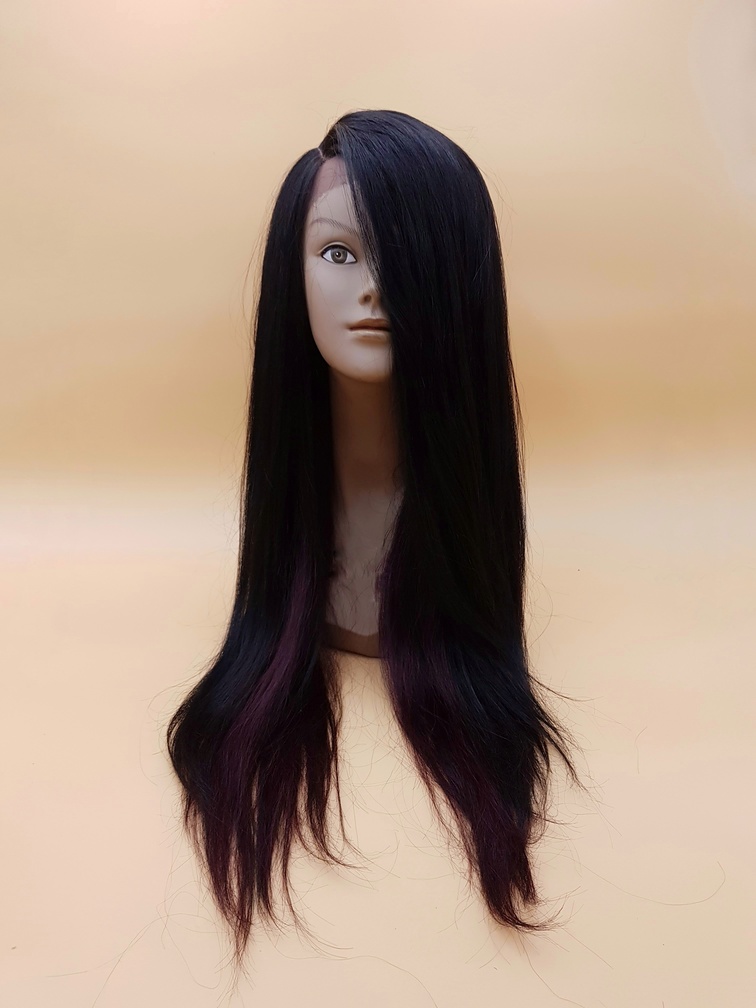 Alexa - In Black 50% Human Hair + 50% Synthetic Wig image cap