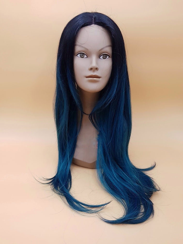Franchesca - in Teal - Synthetic Hair Wig image cap